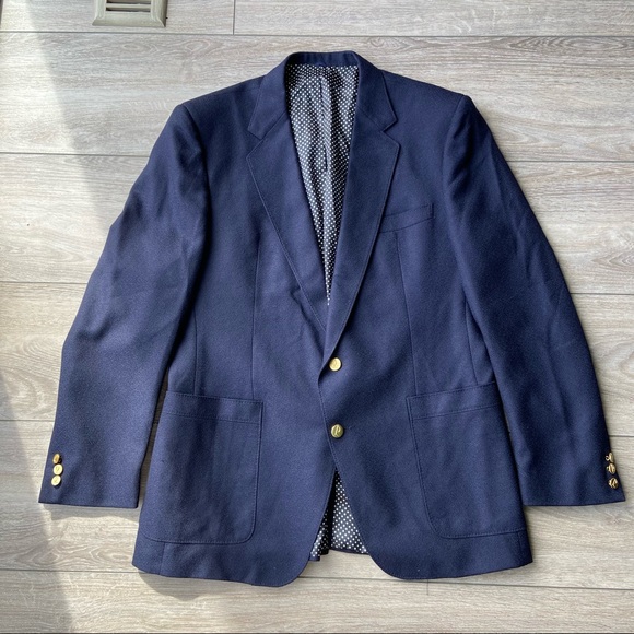 Vintage Union Made Thomas Jeffery Savile Row Pure Wool Blazer - Picture 3 of 16